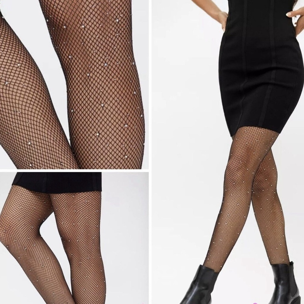 Urban Outfitters Jewel Fishnet Tight S/M